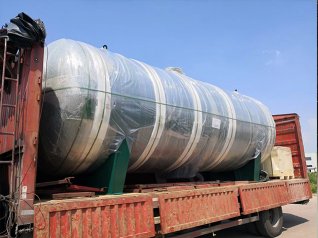 石门出口卧式储气罐发货中
